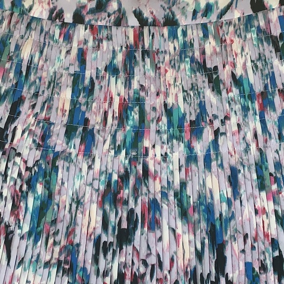 EUC J Crew pleated layer tier mini skirt back zip lined sz 4 - Picture 4 of 10